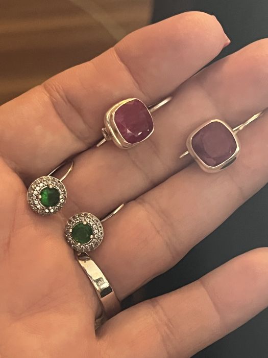 Cercei de argint cu pietre naturale