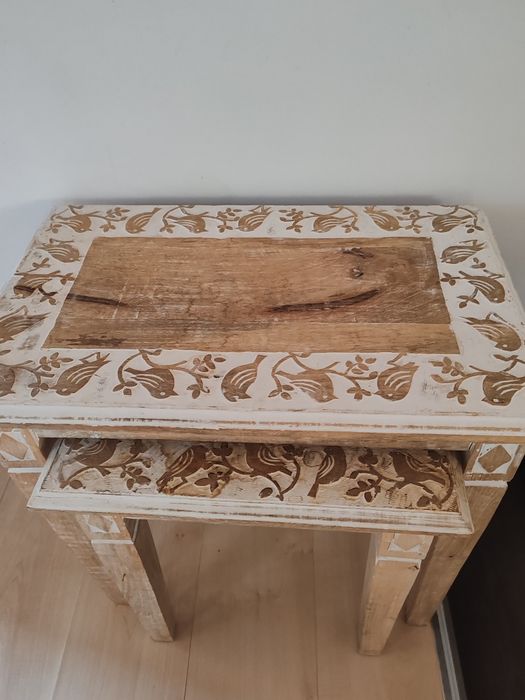 Set mobilier lemn decorat