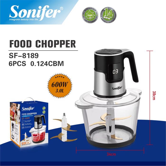 Доставка! Чоппер! Измельчитель еды Sonifer SF-8189