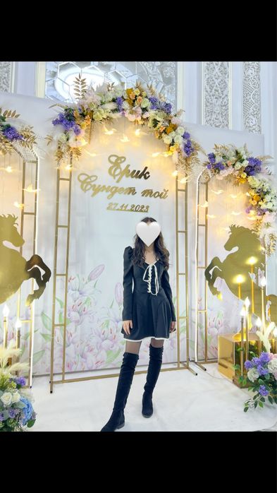 Вечерное кароткое платье