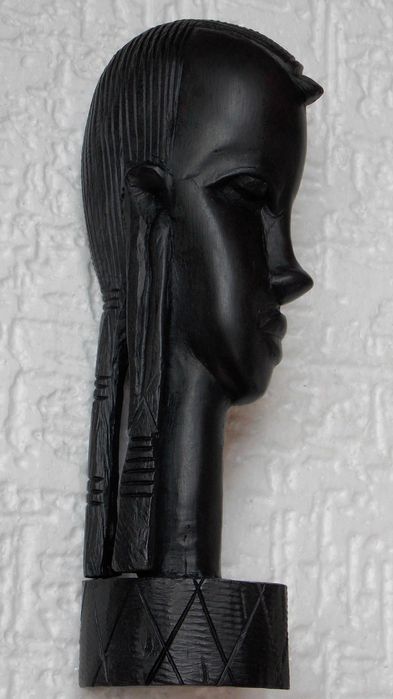 statueta sculptura lemn abanos arta africana antichitati statuie