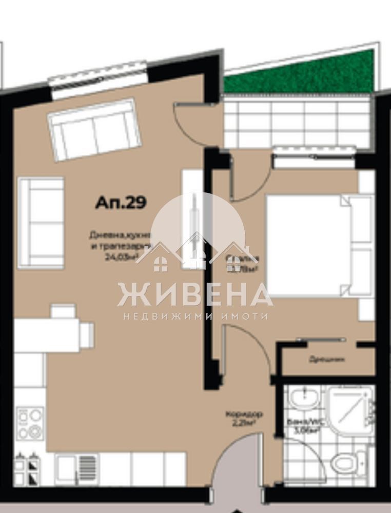 Продава 2-стаен апартамент, Акт 16, Победа