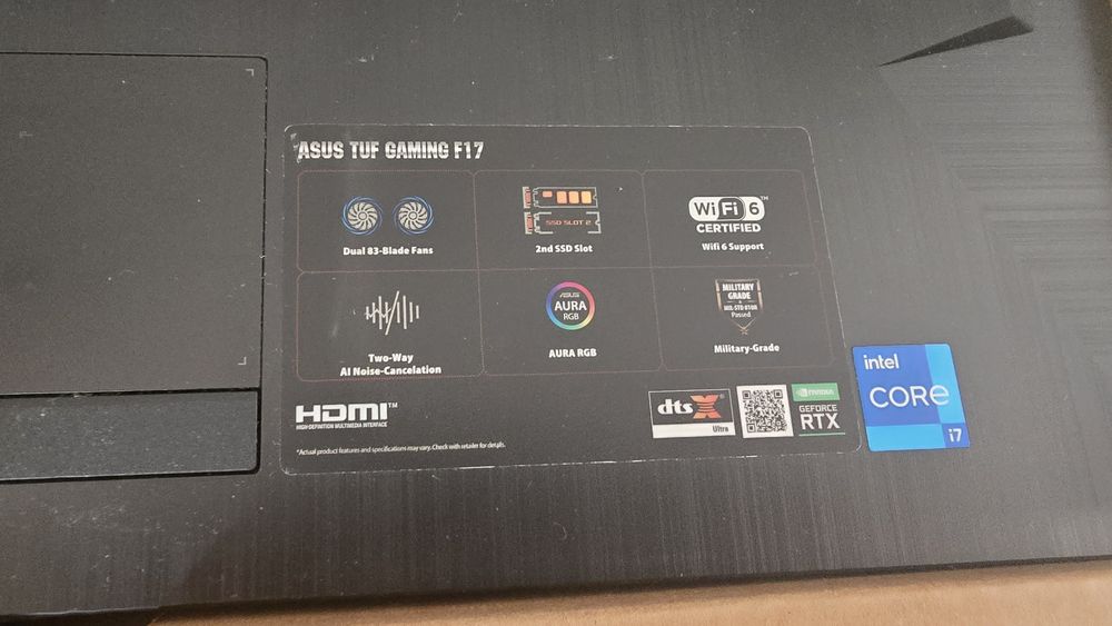 ASUS tuf gaming f17 fx706