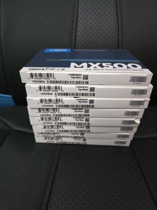 SSD Crucial MX500 500GB, SATA-III, 2.5”, Nou, Sigilat – 250 RON