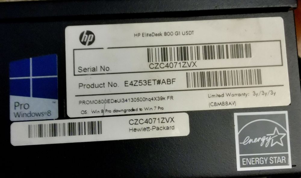 HP EliteDesk 800 G1 Ultra Small Desktop Tower (USDT)