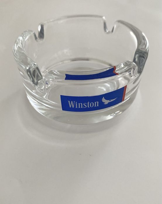 Scrumiera din sticlă -Winston-de colecție