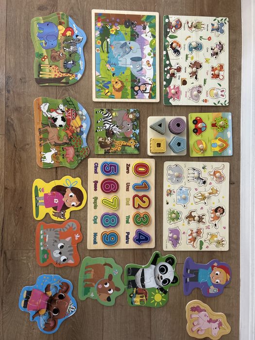 Lot puzzle-uri pentru copii