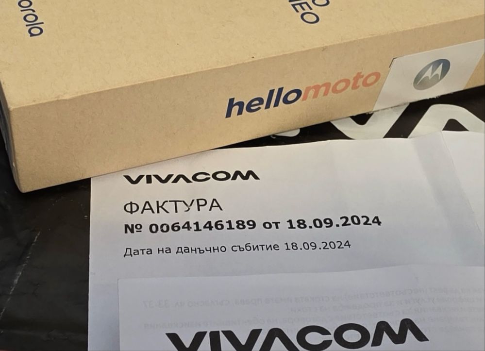 КАТО НОВ 256GB Motorola Edge 50 Neo Vivacom Гаранция 2025 Grisaille