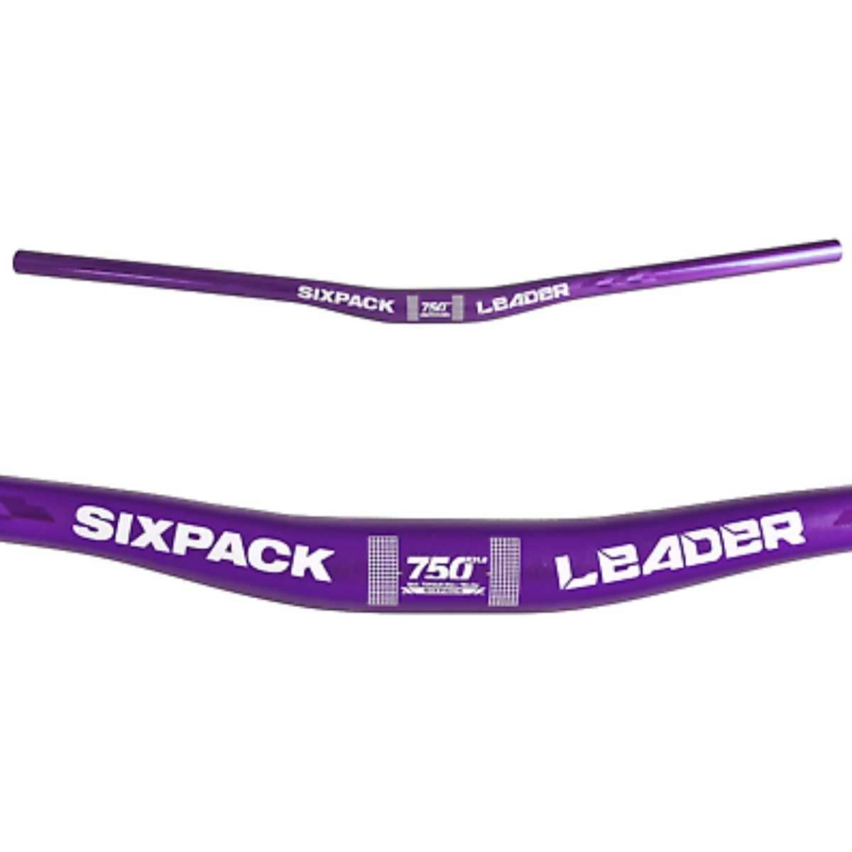 SixPack Leader 750mm Purple Riser Bar / Лилаво Кормило с Издигане