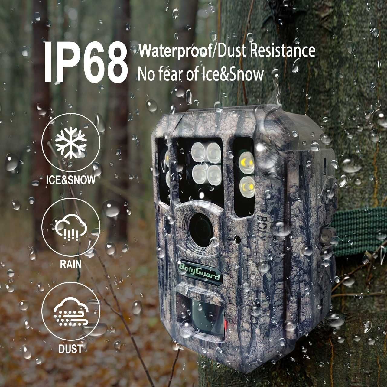 Camera de vanatoare 4G, BolyGuard BG662-M, 4K, 2024