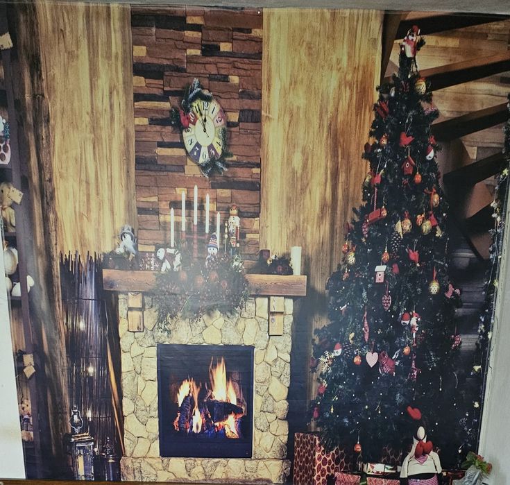 Коледен Фото тапет  винил