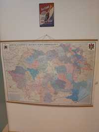 Harta politica a Romaniei si a Rep Moldova
