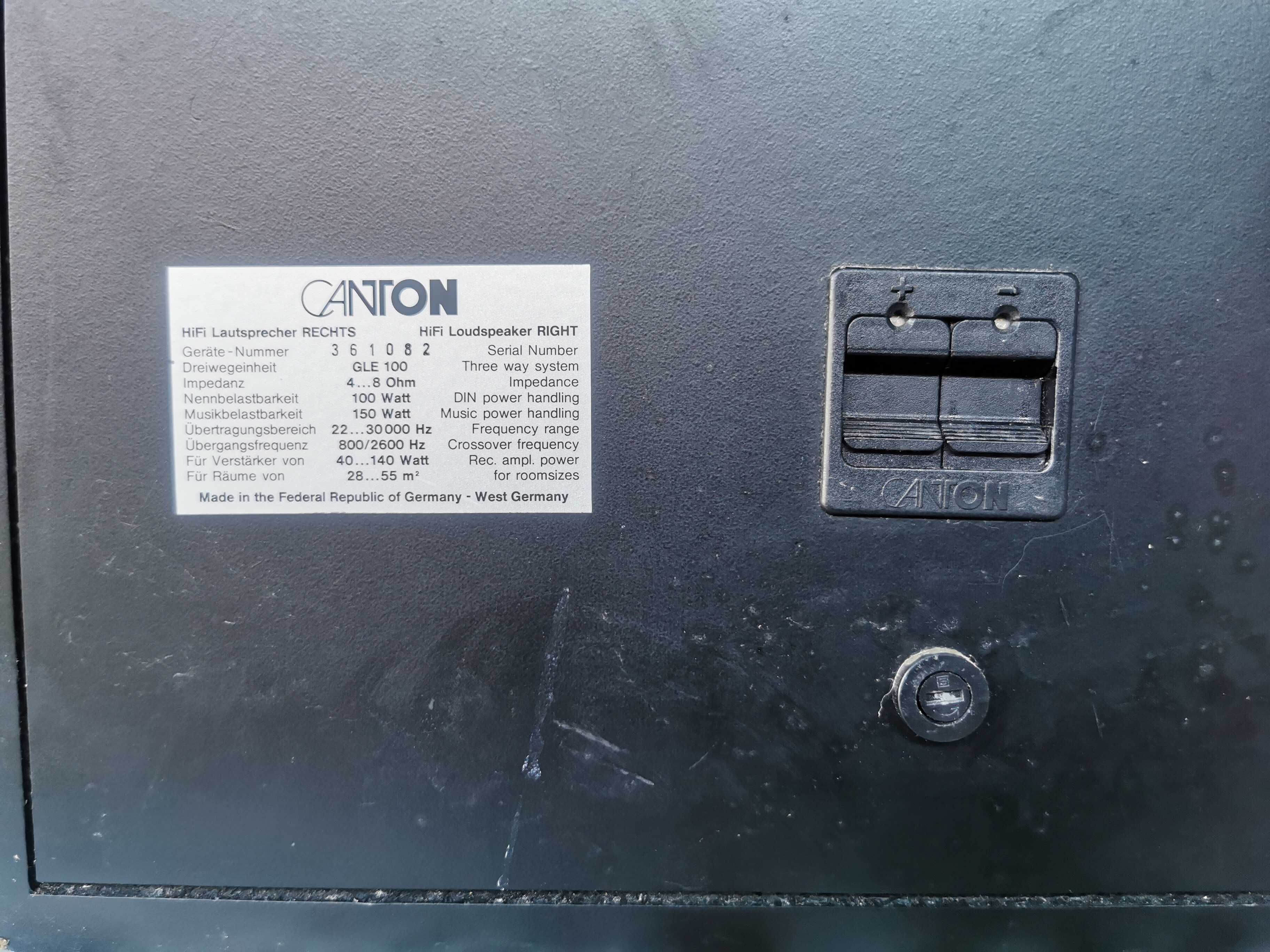 Vand boxe Canton GLE 100