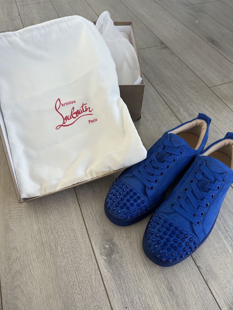 Louboutin Low Albastrii