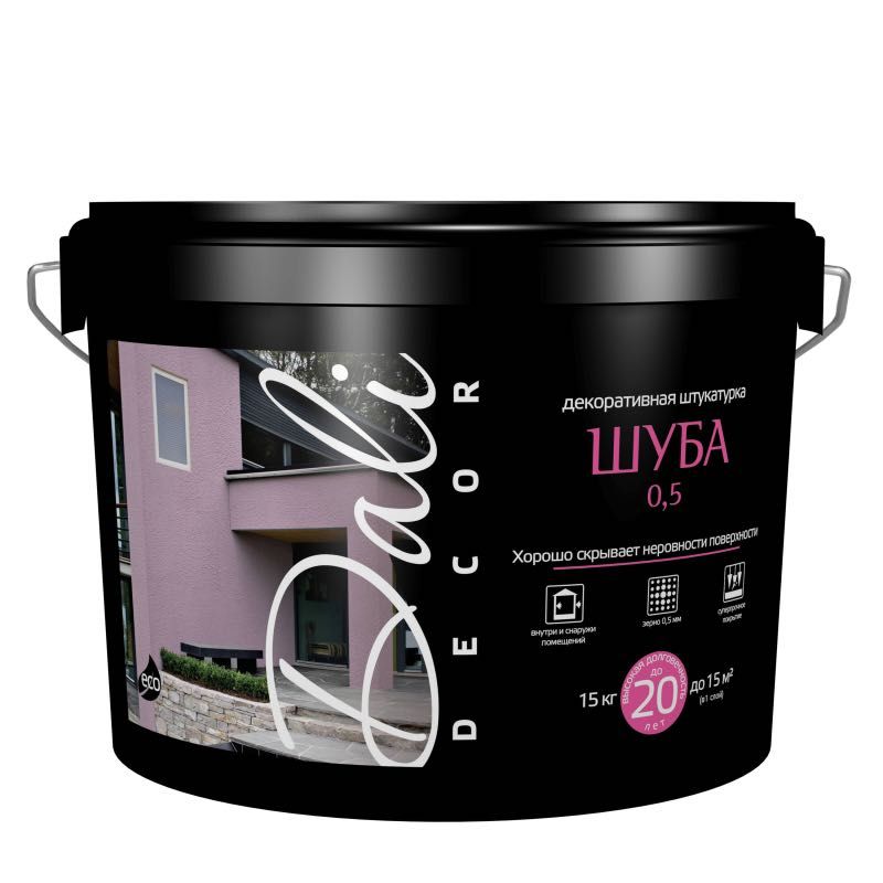 Штукатурка фасадная  "Шуба" 0,5
ведро 15 кг Dali-Decor