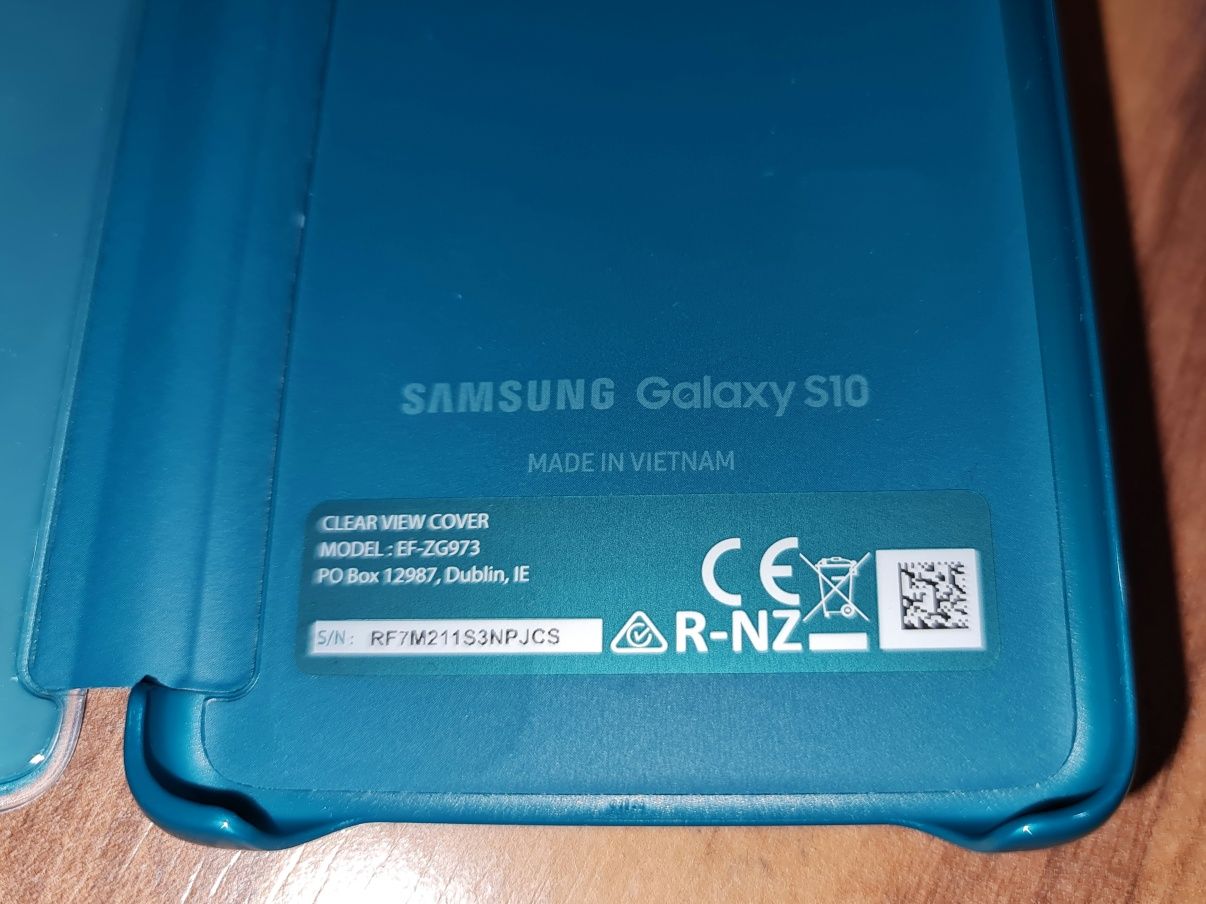 Husa smart activa originala Samsung Clear View Cover S10 G973