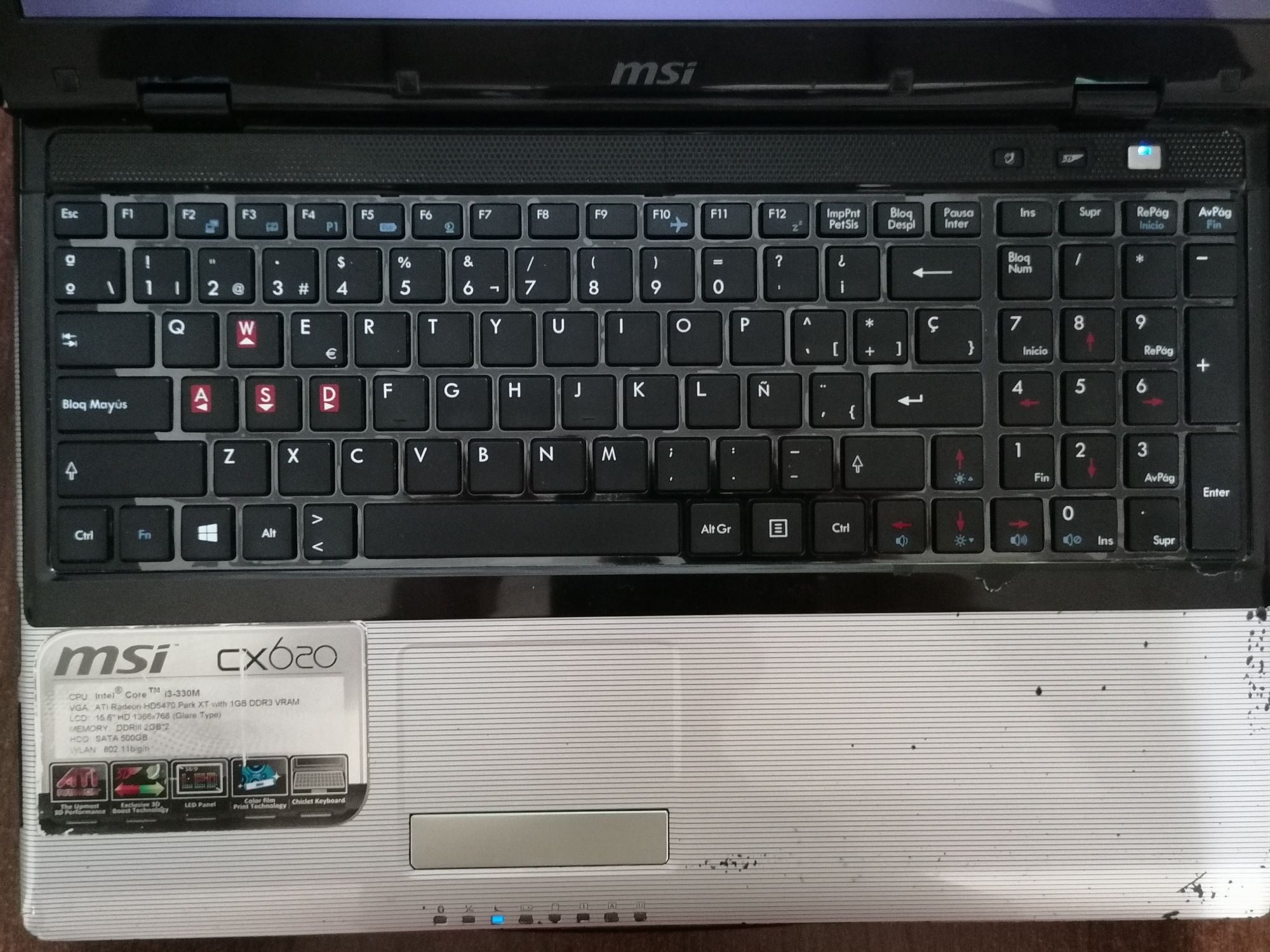 Laptop MSI CX620 cu SSD