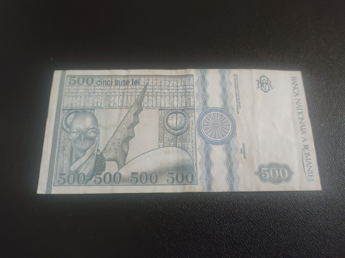 Bancnota 500 lei 1992 Romania