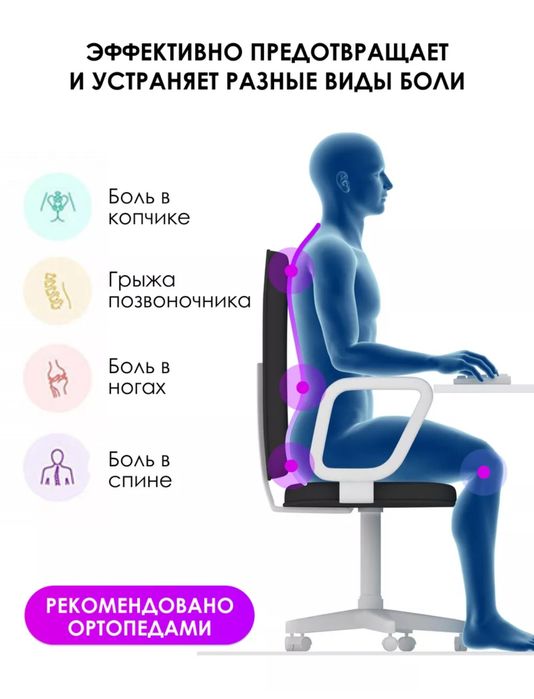 Ортопедическая подушка сидушка