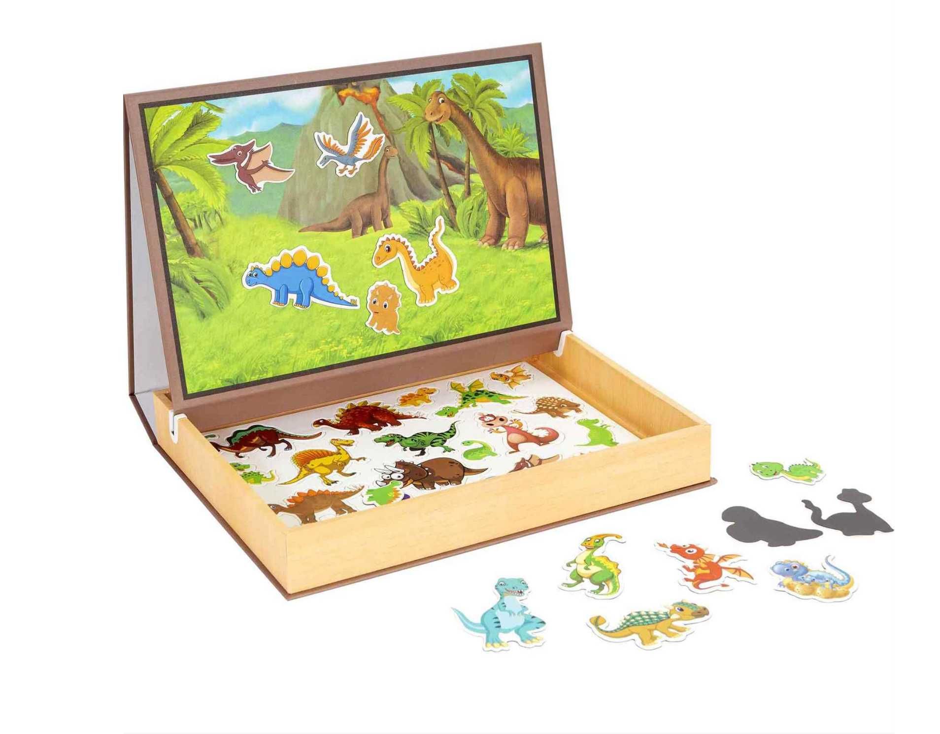 НОВО! Дигитална дървена кутия с магнити на динозаври / всички играчки