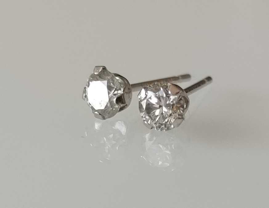 Cercei aur 14k cu diamante 0.35ct