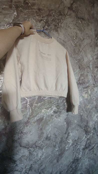Укороченная толстовка Зара zara