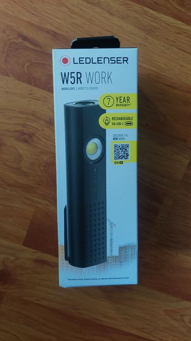 LEDLENSER Lanterna W5R Work Black 600LM+USB