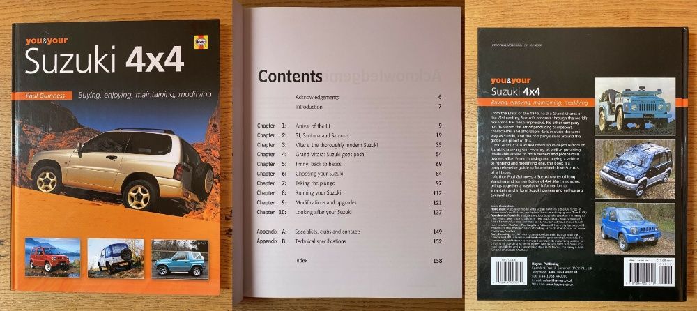 Manual Haynes Suzuki SJ&Vitara 82-97/ Swift Cultus Japonia