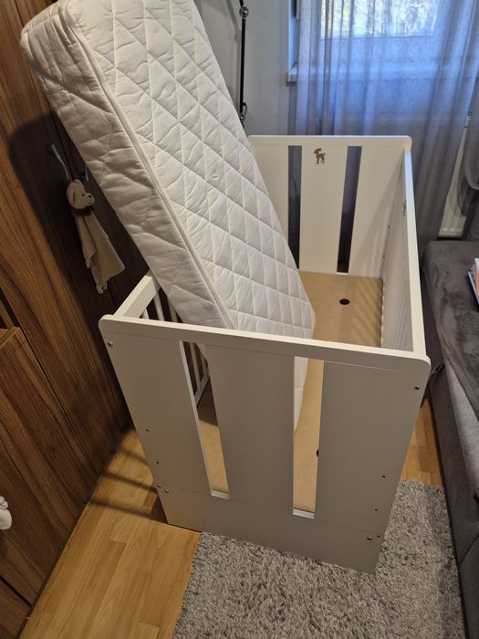 Patut bebe 120x60 cu saltea fibra de cocos