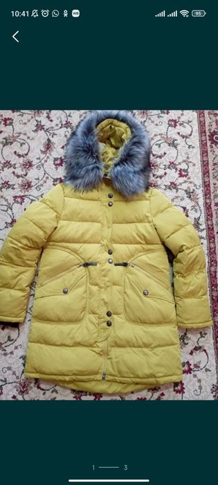 Продам удлиненную зимнюю куртку.48рр