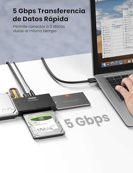 UGREEN USB IDE адаптер-достъп до 3 устройства едновременно