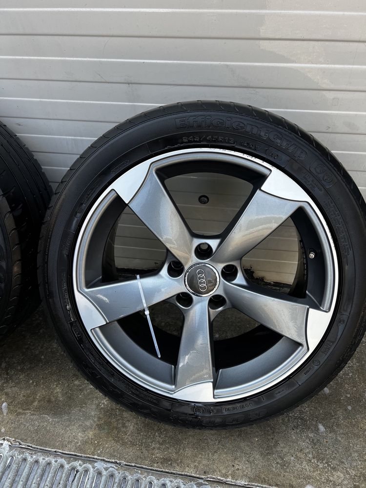 Jante  rotor audi cu anvelope de vara 245/45R18 Audi A4,A5,A6