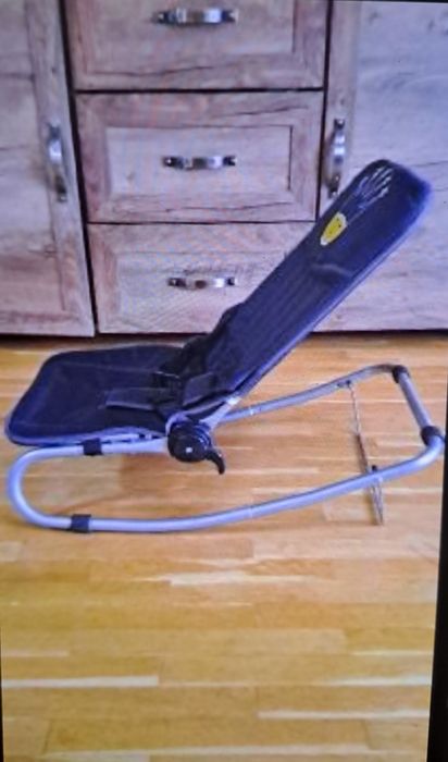 Бебешки шезлонг-син