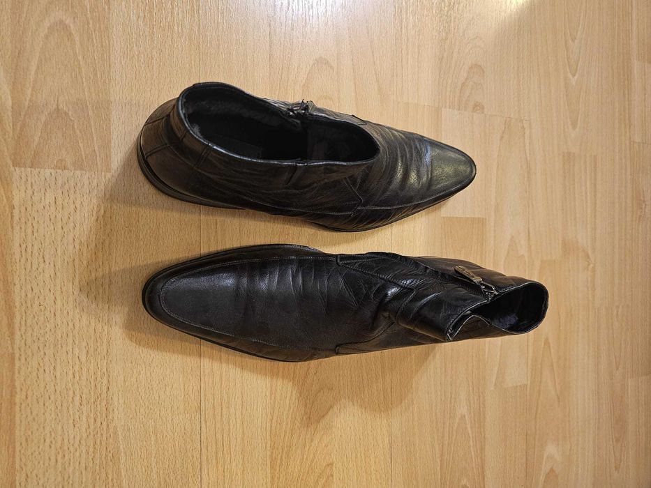 Dino Bigioni ghete imblanite din piele