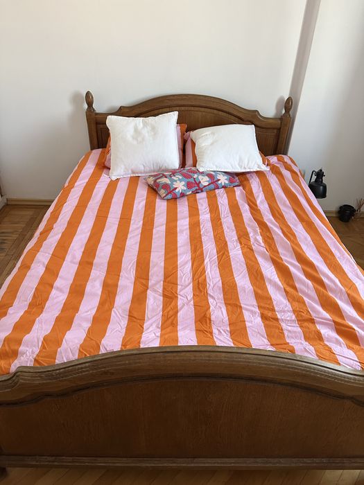 Pat lemn masiv 1,40 m x 2m