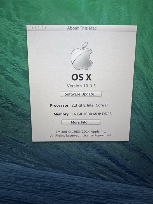 MacBook Pro! Model A1398