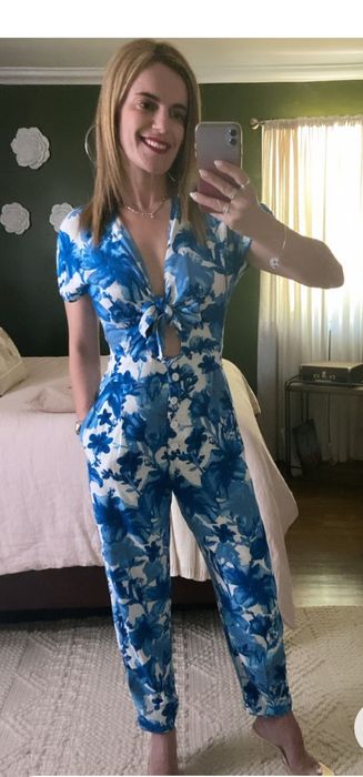 Salopeta Zara, XL, noua cu eticheta, viscoza cu in