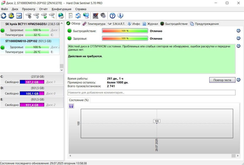 HDD Seagate Barracuda 1TB б/у
