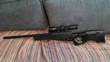 Airsoft Sniper AWP сгъваема + оптика Konus М30 1.5-6x44