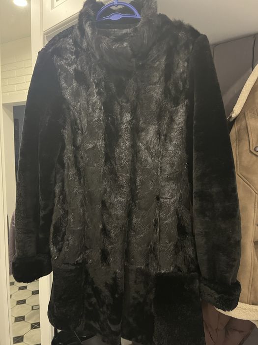 Шуба мутон и норка