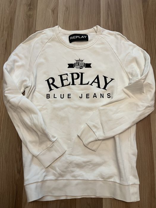Bluza Replay blue jeans