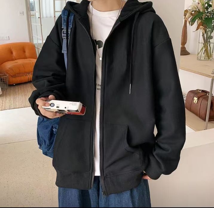 Продам зип худи чёрный цвет