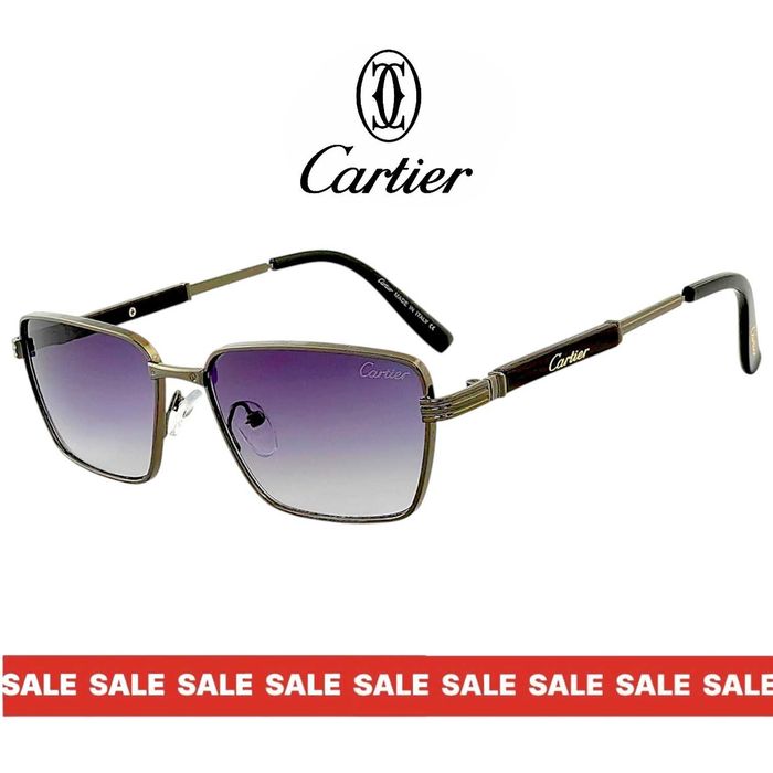 Cartier ARC – ретро мъжки слънчеви очила 2026 с извита форма и UV400