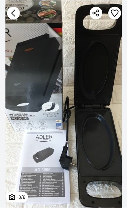 Sandwich maker multifunctional,Adler