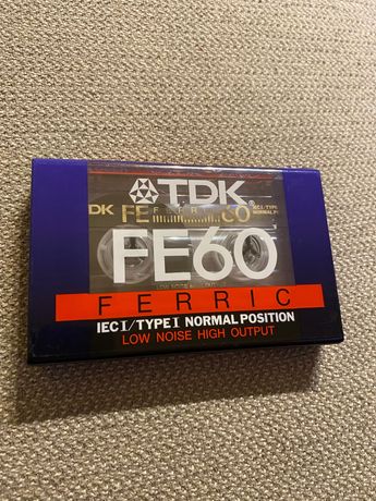 Оригинална TDK аудио касета неразпечатвана, с оригинал опаковка.