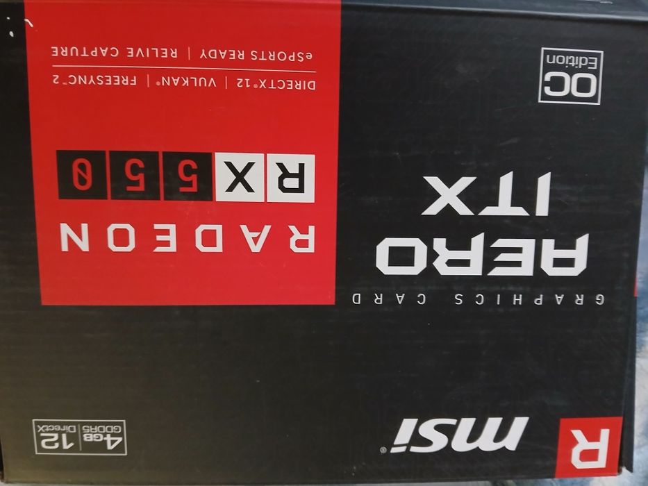 Видеокарта msi radeon rx 550