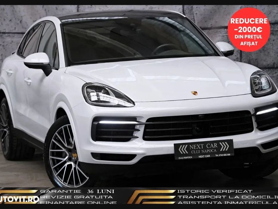 Porsche Cayenne Coupe GARANTIE 24 LUNI*RATE*4x4*Panorama*Pneumatic*Ventilatie*Distronic*Full