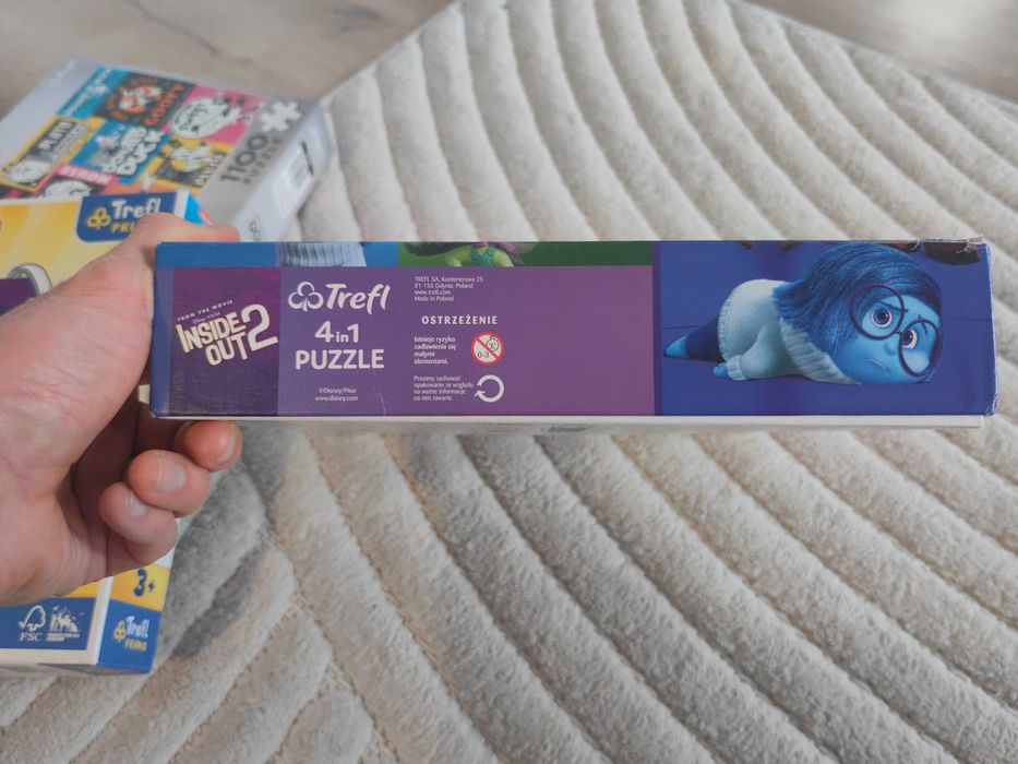 Puzzle Trefl 4 in 1 - Disney Inside out 2, O lume plina de emotii