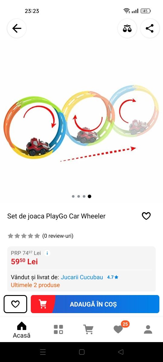 Set de joaca PlayGo Car Wheeler