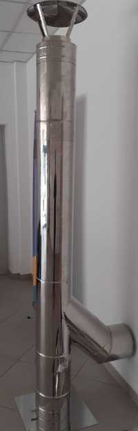 COS DE FUM INOX IZOLAT , Diam. 180/250 mm, H=5M, dublu perete